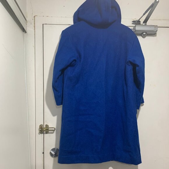 VINTAGE LF WOOL HOODED COAT SIZE S - Picture 8 of 9